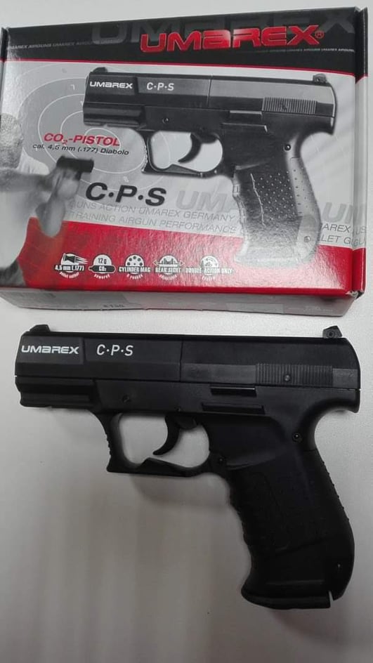 Pistola a gas Umarex mod. CPS - Pallini cal 4,5 in piombo (8 colpi) -  Armeria TUTTI I VENTI
